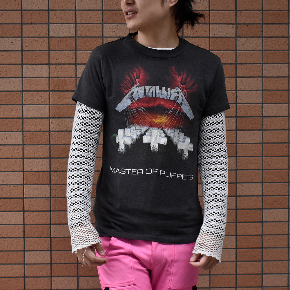 80's Metallica Master Of Puppets “Damage Inc.” Tour Tシャツ 240414H