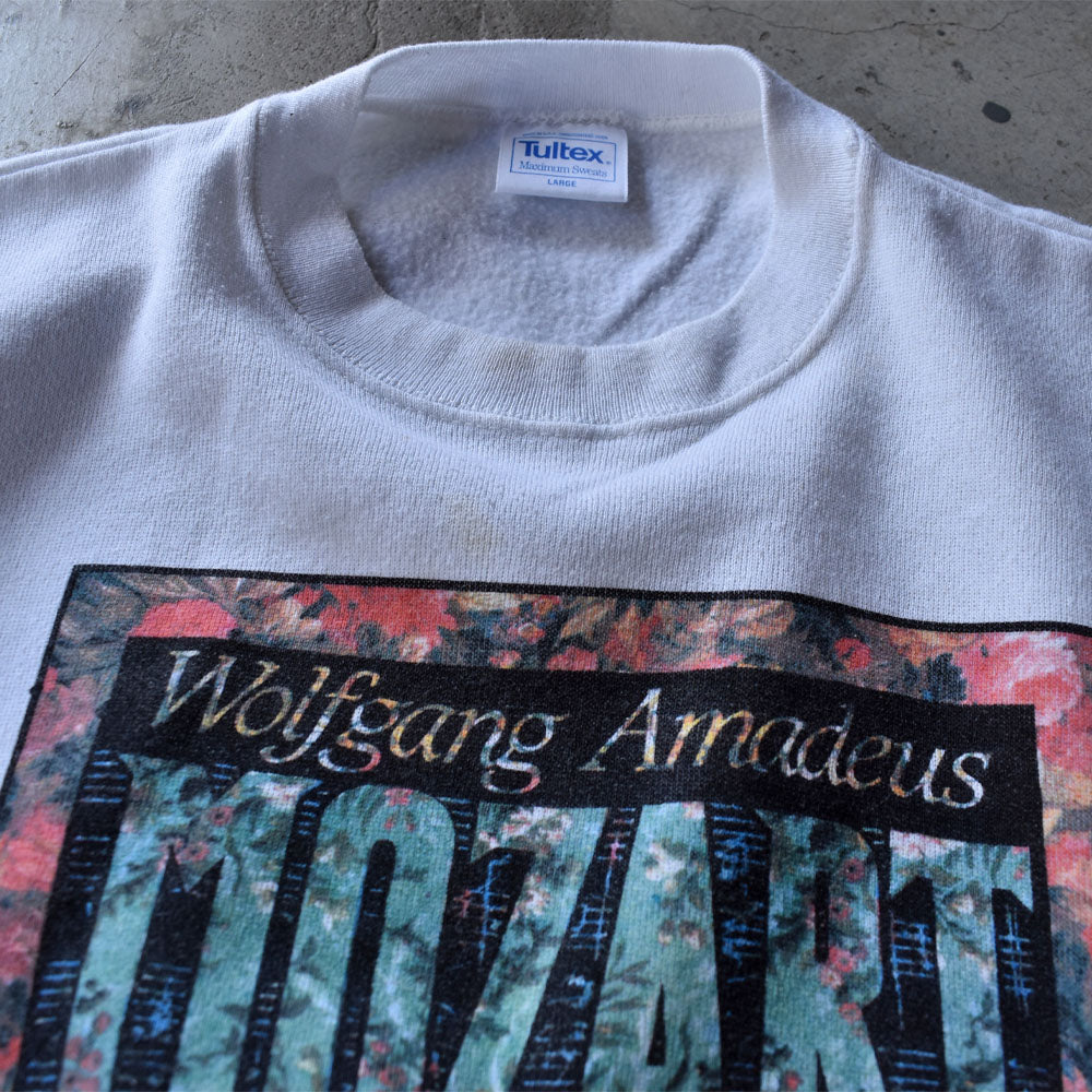 90’s Mozart 音楽家 アートプリント スウェット USA製 231104H