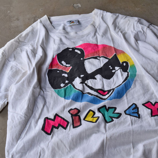90’s Disney ”Mickey” キャラ Tシャツ 240428