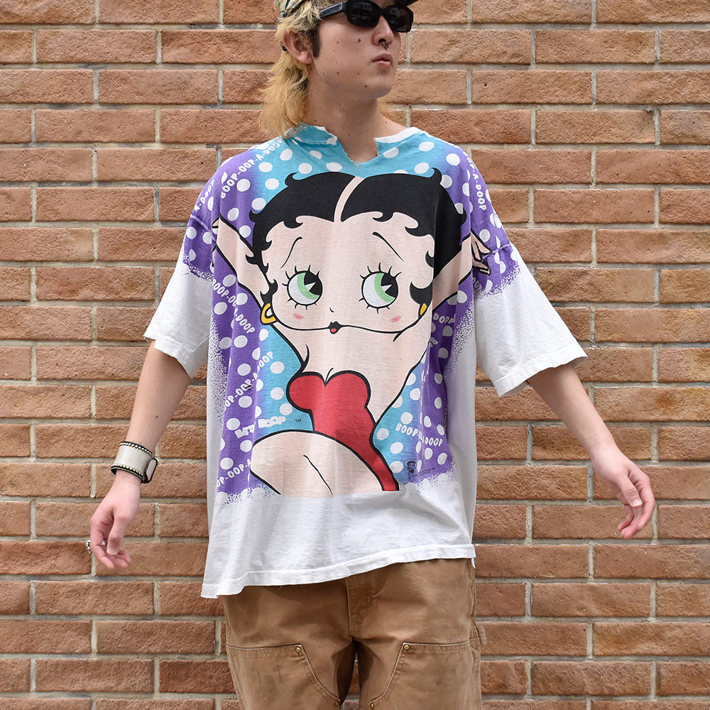 90's AOP! BETTY BOOP Tシャツ 240308H