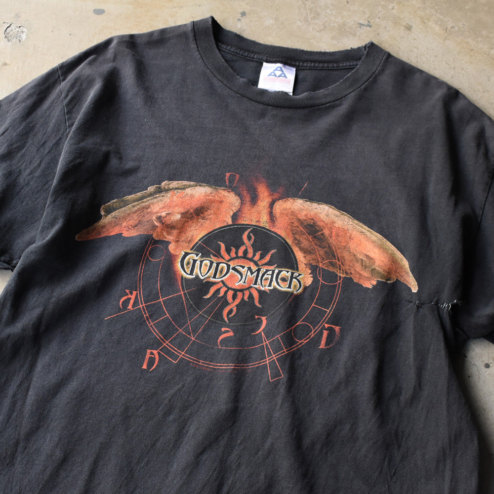 Y2K Godsmack “Flaming Wings” ロック Tシャツ 250711