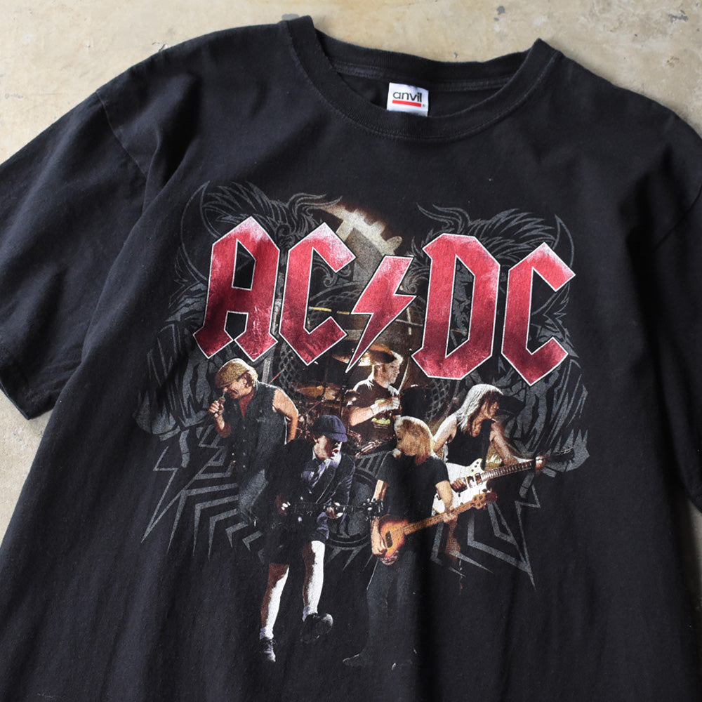 Y2K AC/DC “BLACK ICE TOUR” ロック Tシャツ 250801
