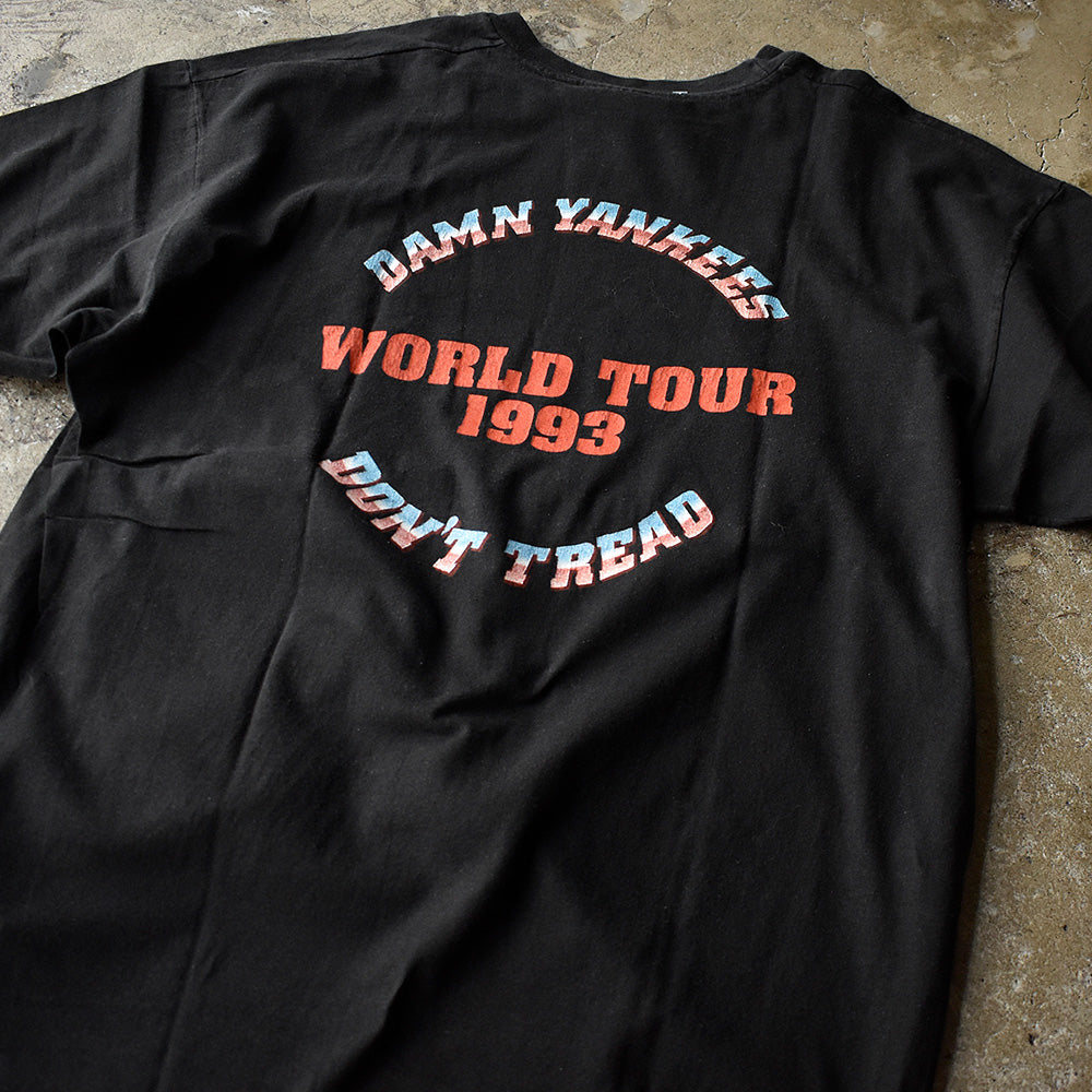 90's DAMN YANKEES “Don't Tread” World Tour ロック Tシャツ 250704H