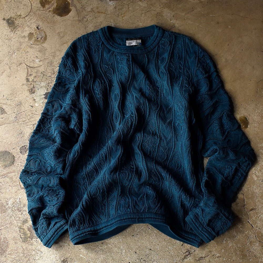 90's COOGI 3D立体編み コットン ニットセーター 231024