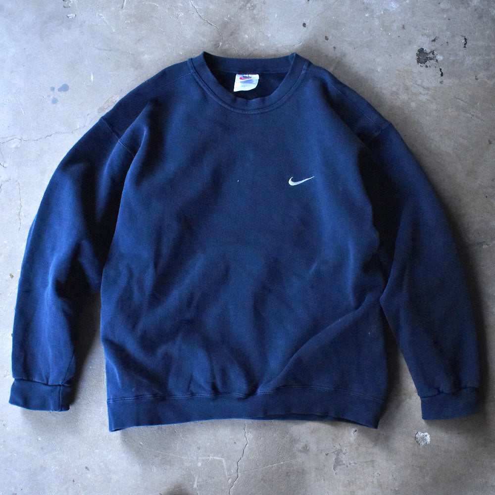 90’s NIKE swoosh 刺繍ロゴ スウェット USA製 240105