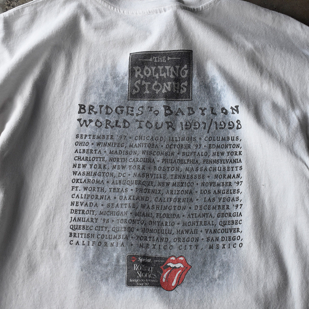 90’s The Rolling Stones “Bridges to Babylon” World Tour Tシャツ 250416H