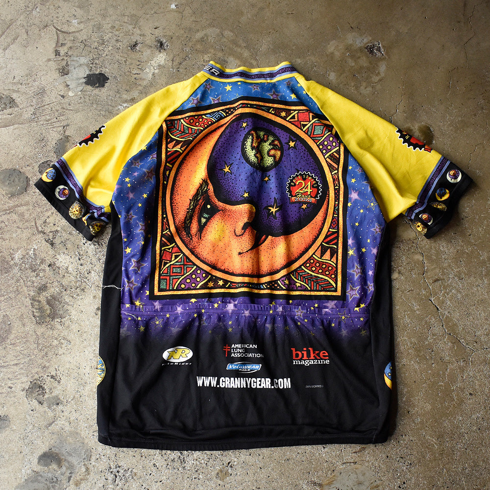 Y2K voler “Sun & Moon” サイクリングシャツ USA製 250518H