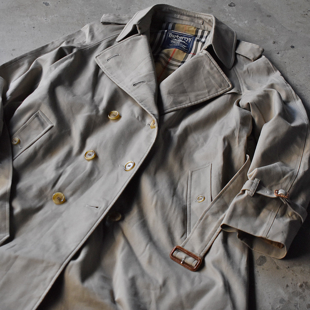 90’s Burberry バーバリーチェック トレンチコート 英国製 240108