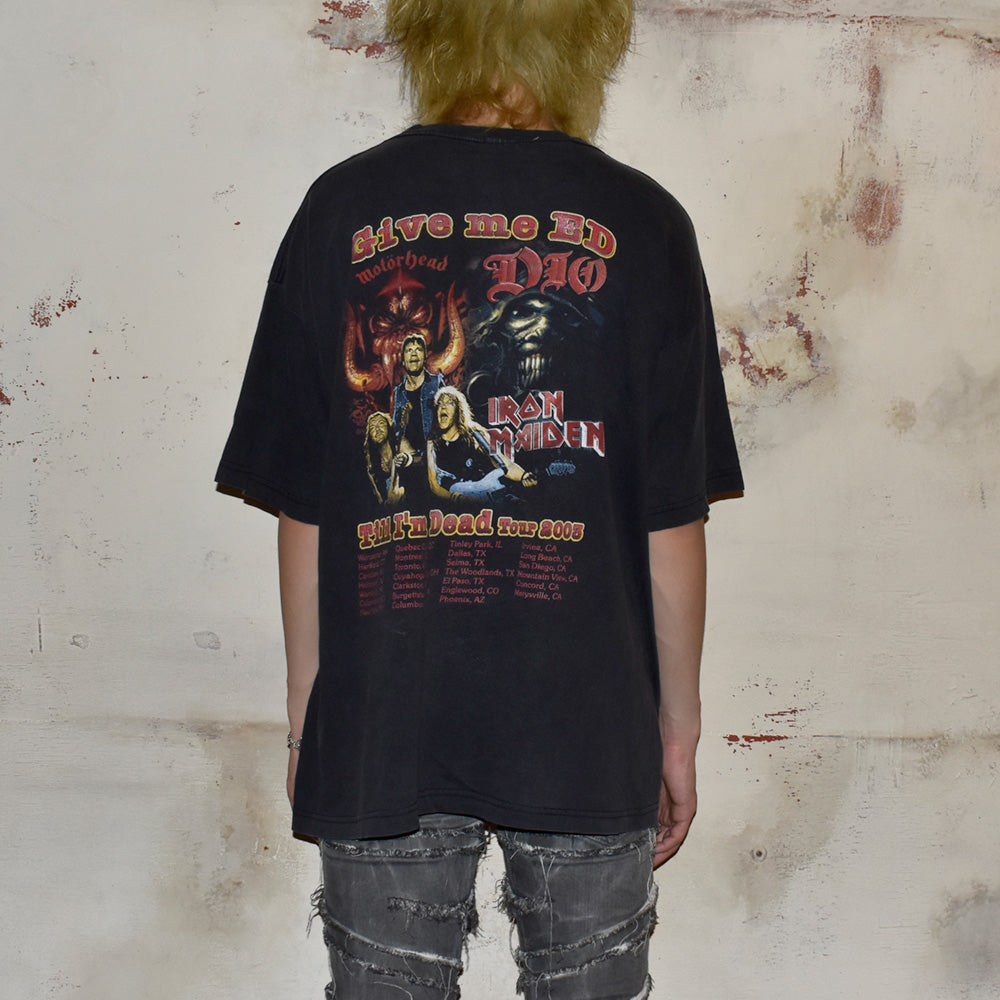 Y2K Iron Maiden×Motörhead×Dio “Give Me Ed... 'til I'm Dead” Tour Tシャツ 250612H