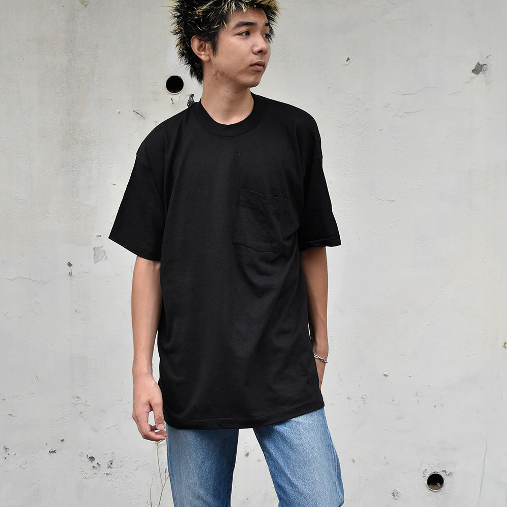 90's SLAMMER by Munsingwear 無地 ポケット付き Tシャツ USA製 250824H