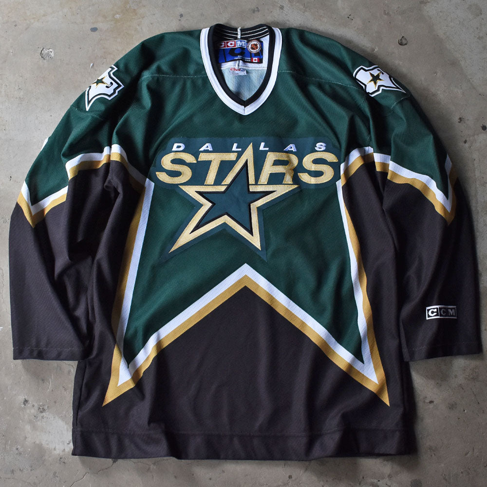 Y2K CCM “NHL Dallas Stars” ホッケーシャツ カナダ製 240329