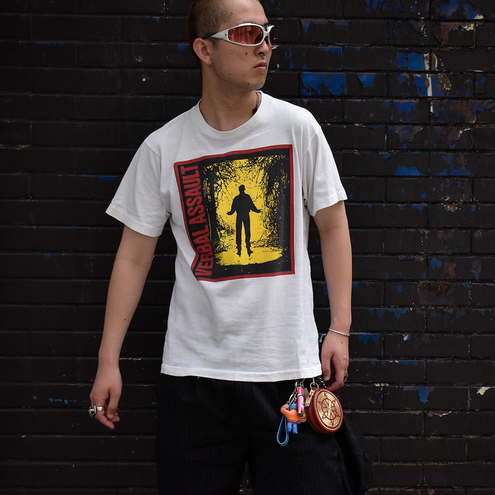 80's Verbal Assault “Trial“ 1987-1988 North American Tour ロック Tシャツ 250708H