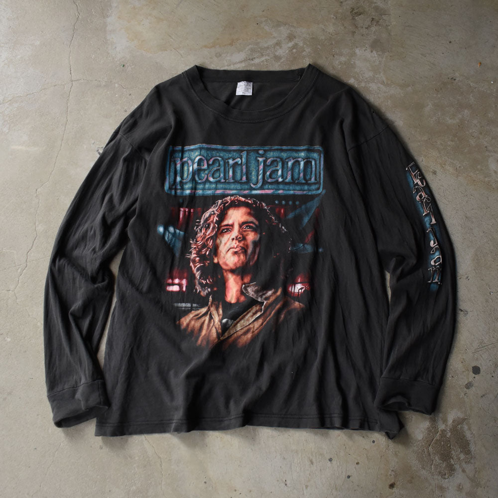 90's Pearl Jam “Eddie Vedder” 袖プリント入り ロック Tシャツ 250919H