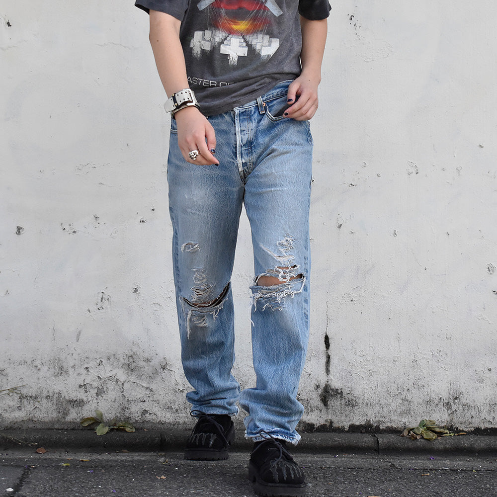 Y2K ダメージ! Levi's 501 デニムパンツ 240822H