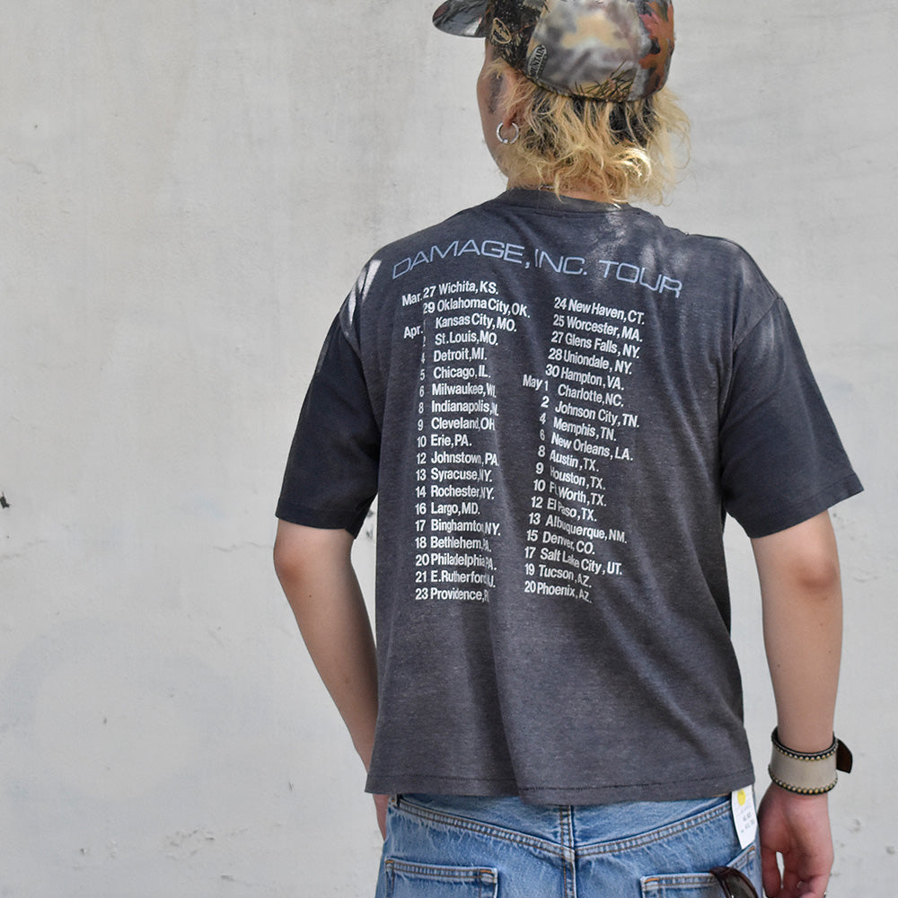 80's Metallica Master Of Puppets “Damage Inc.” Tour Tシャツ 240821H