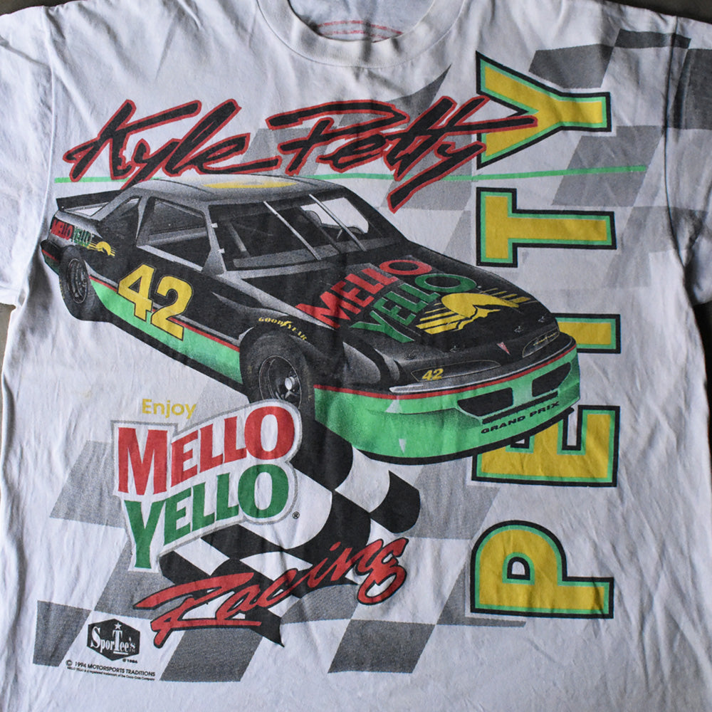 90's SporTee's “Kyle Petty #42” 両面プリント レーシング Tシャツ USA製 240403