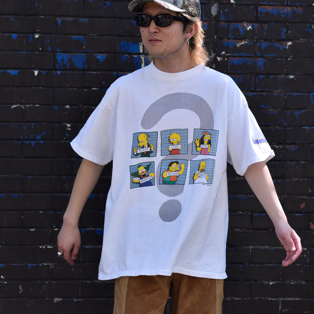 90's The Simpsons “?” Tシャツ 240316H