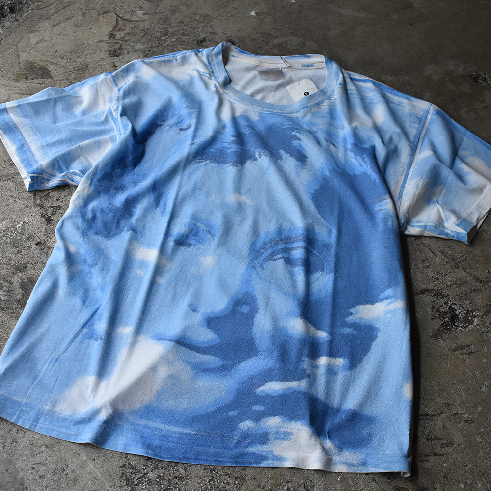 80's~ AOP! John Lennon face×blue sky! Tシャツ 230629H