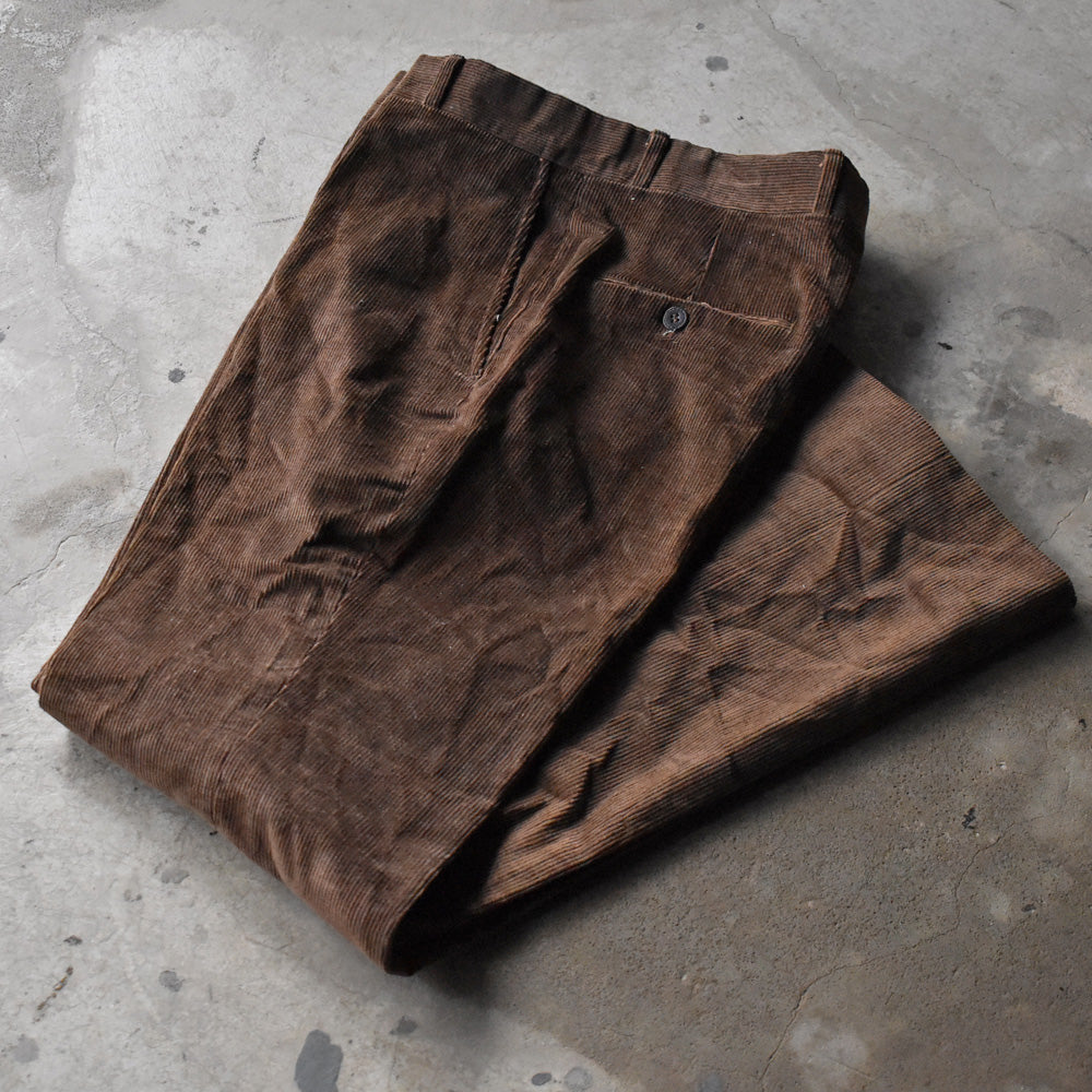 70's デッドストック! SEARS コーデュロイ フレアパンツ スラックス 240308