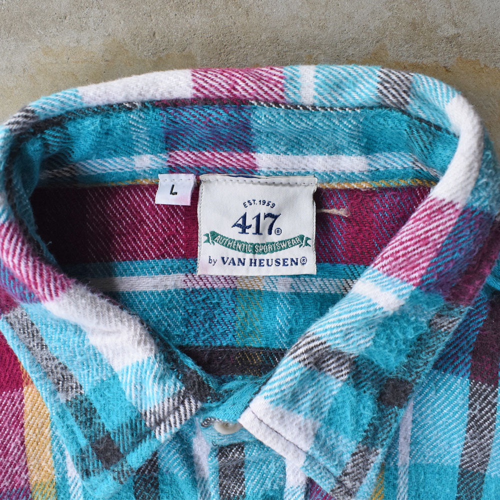 90’s 417 by VAN HEUSEN フランネルシャツ 251007H