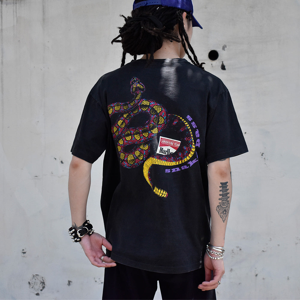 90's Special! Marlboro “Snake Pass” ポケットTシャツ USA製 240518H