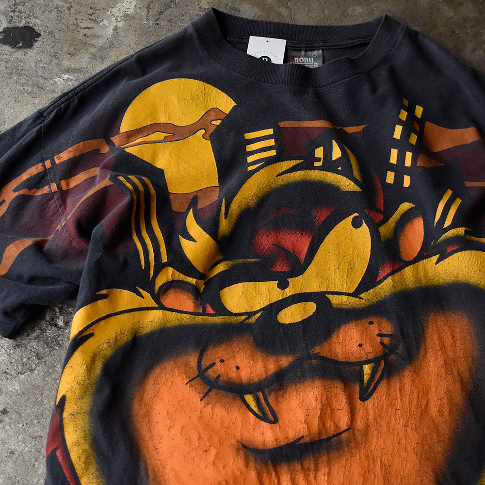 90's AOP! Looney Tunes “タズマニアンデビル” Tシャツ 250413H