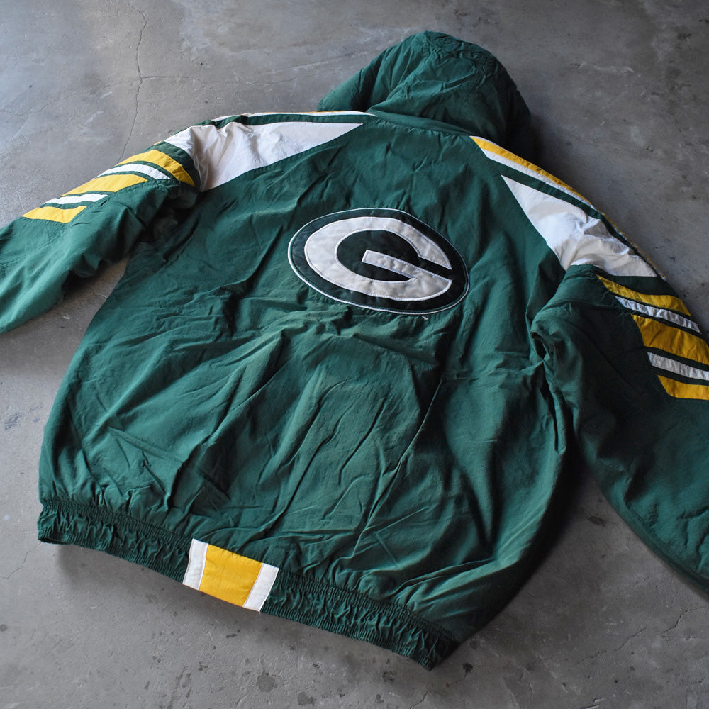 90-00s STARTER "NFL Green Bay Packers" 中綿入り ナイロンジャケット 231225