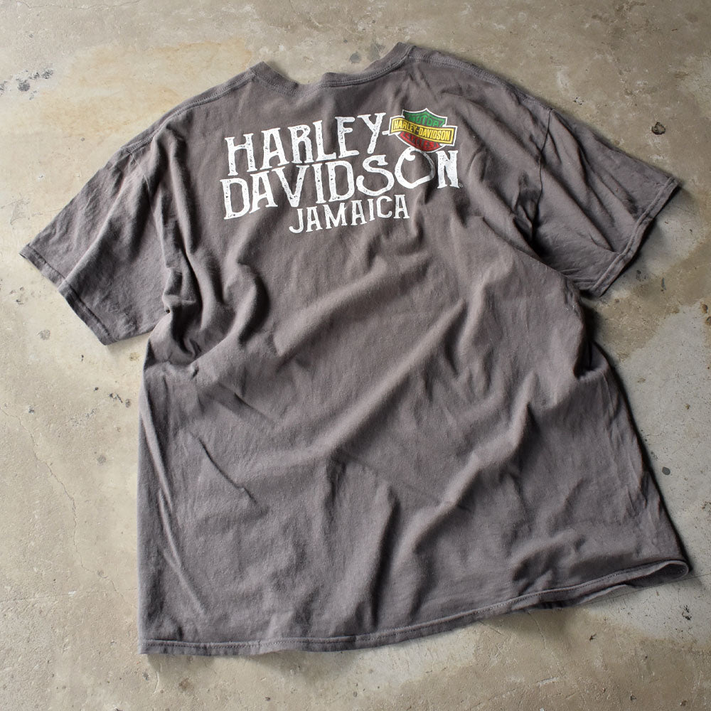 Y2K Harley-Davidson × BOB MARLEY “JAMAICA” 両面プリント Tシャツ 240806