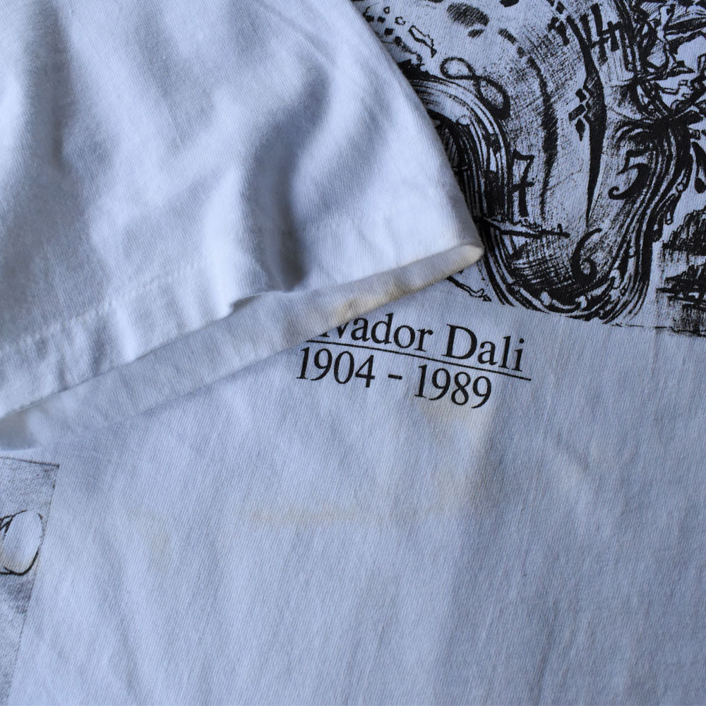 90’s デッドストック! Salvador Dalí マルチプリント! アート Tシャツ USA製 250607 (A)