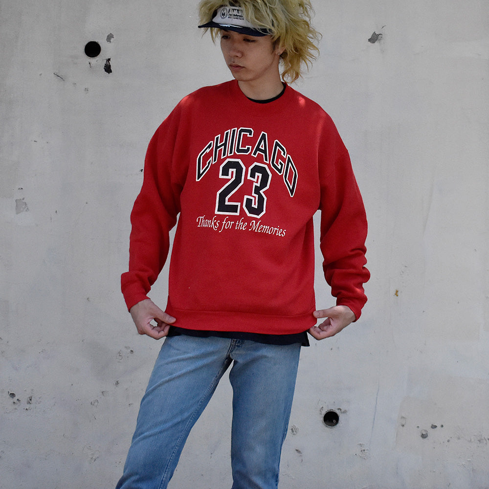 90's NBA Chicago Bulls “Michael Jordan” スウェット USA製 250703H