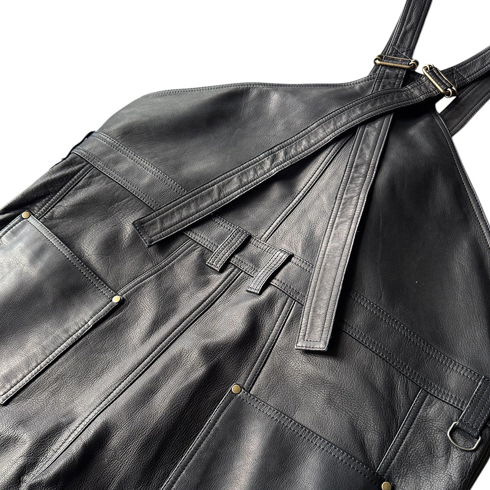 blackmeans レザーオーバーオール 945-79TP221-1 250219H