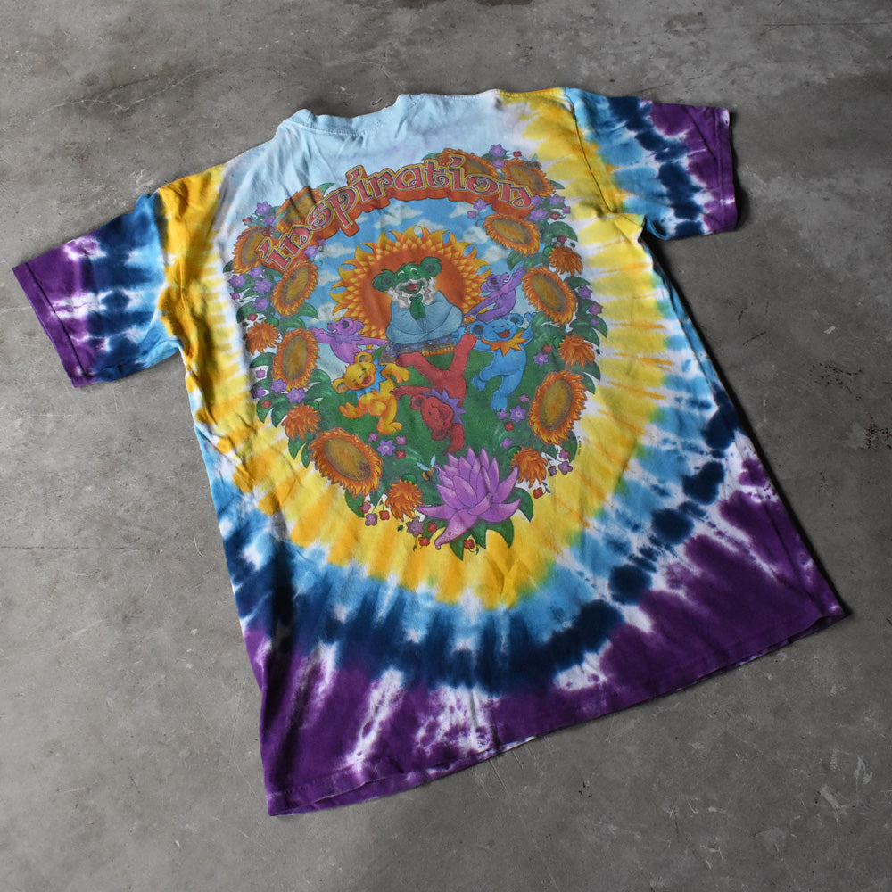 Y2K LIQUID BLUE Grateful Dead デッドベア! タイダイTシャツ 241105