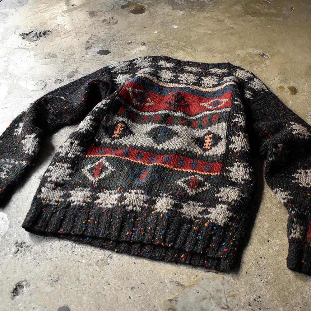 80's~ Woolrich ネイティブ柄 ウールニット 231224H