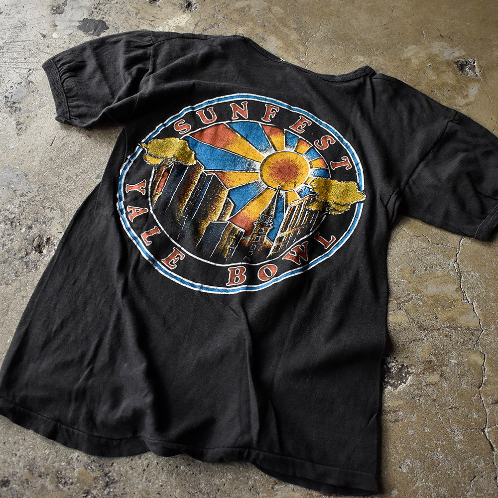 70's “SunFest '79“ The Cars/Eddie Money/The Beach Boys/Flo & Eddie ロック Tシャツ 250731H
