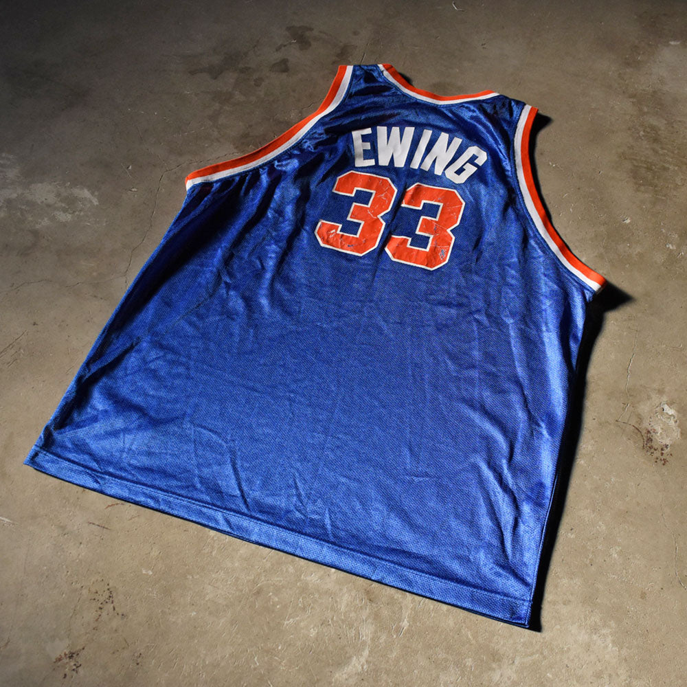 90's Champion “NBA New York Knicks” メッシュ ゲームシャツ 250307