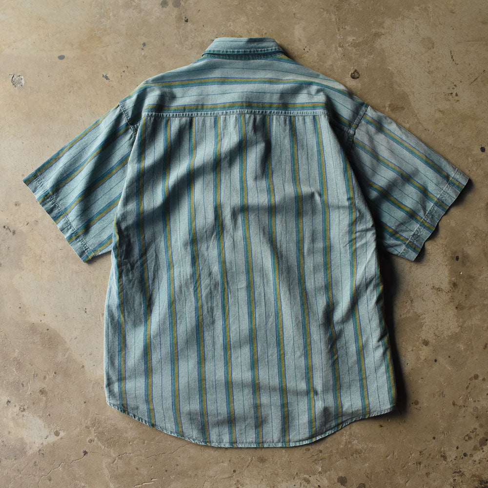 90’s Calvin Klein ストライプ ハーフスリーブ シャツ 250521