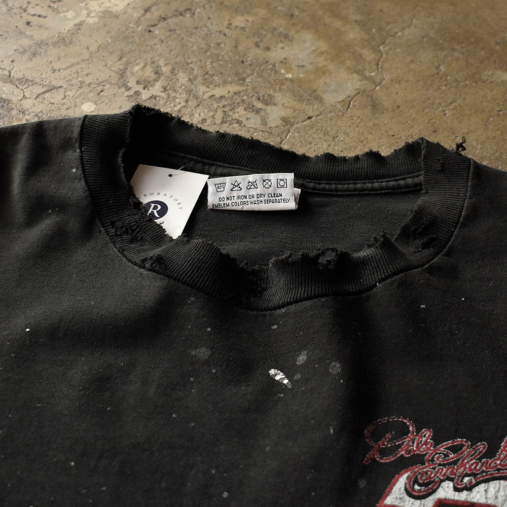 Y2K ボロ!ペンキ! CHASE AUTHENTICS “RACING DOMINANCE” レーシング Tシャツ USA製 250825H
