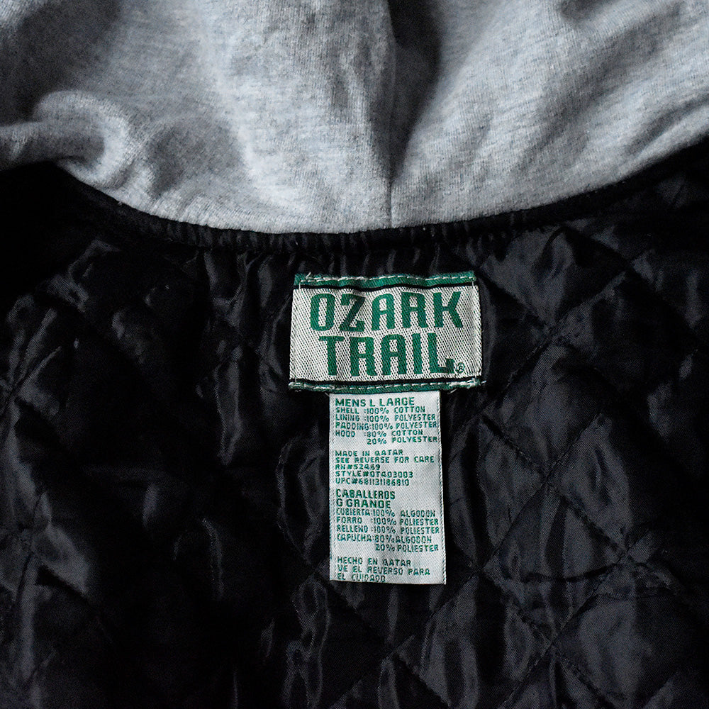 90's~ OZARK TRAIL フード付き チェックシャツ 中綿入り キルティングライナー 241015H