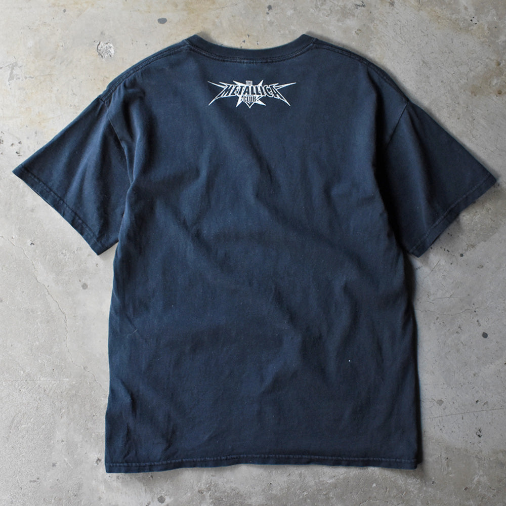 Y2K Metallica "The Metallica Club Skull & Bones" メタル ロック Tシャツ 250808