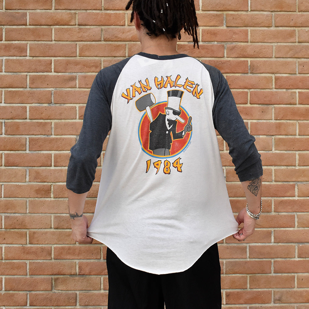 80's Van Halen “Tour Of The World 1984” ラグランスリーブTシャツ 240918H