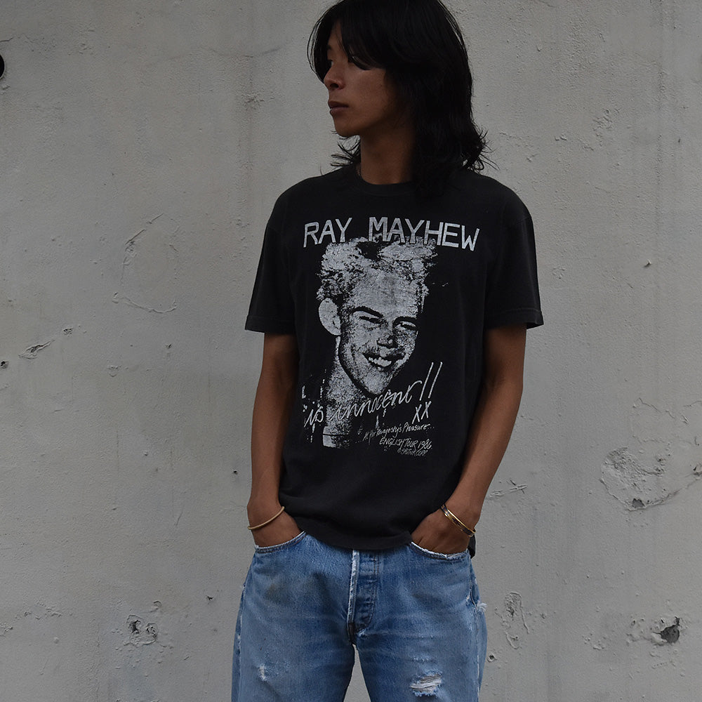 80's RAY MAYHEW "ENGLISH Tour 1986" ロック Tシャツ 写真集"Noirshirt"掲載 230722HYY