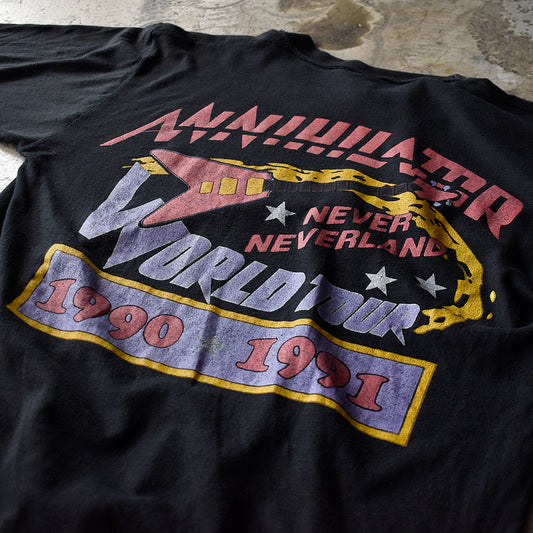 90's Annihilator “Never, Neverland” World Tour Tシャツ 240418H
