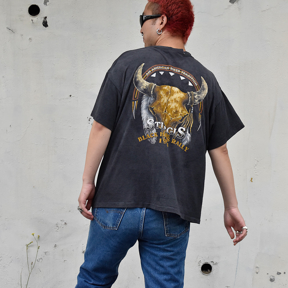 90's Sturgis Bound '93 “Wolf×Bike” バイク Tシャツ USA製 250825H