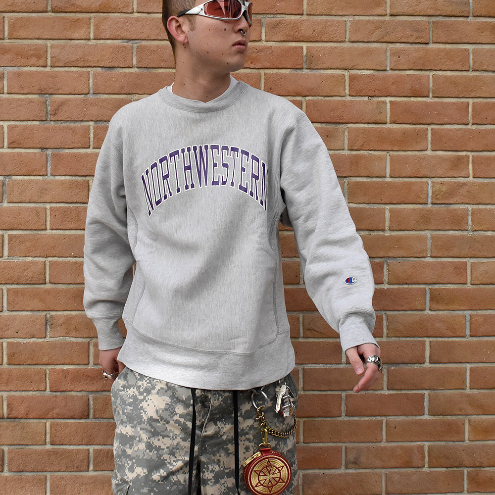 80's Champion "NORTHWESTERN" リバースウィーブ スウェット USA製 250207H