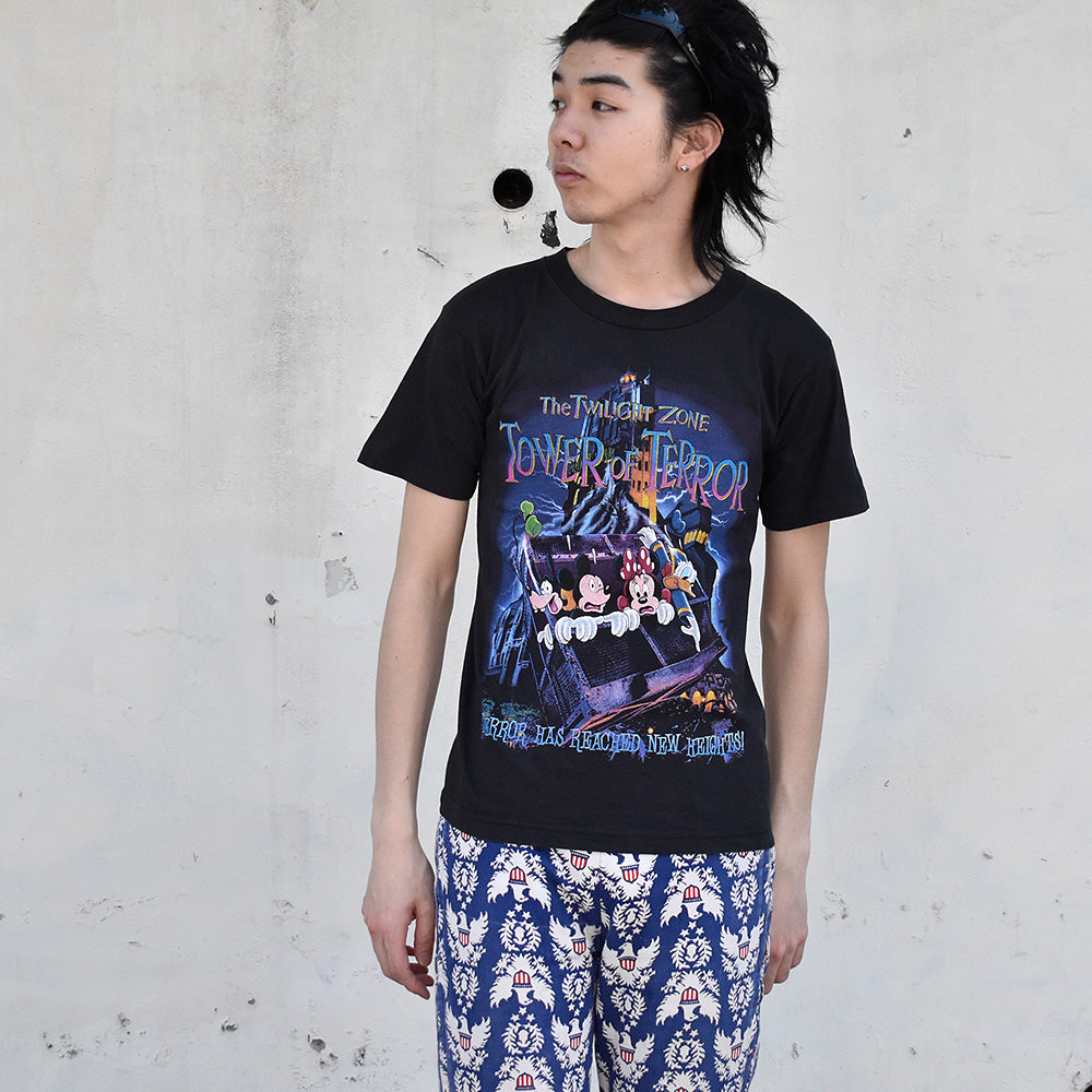 90's~ Disney “The Twilight Zone Tower of Terror” Tシャツ USA製 250415H