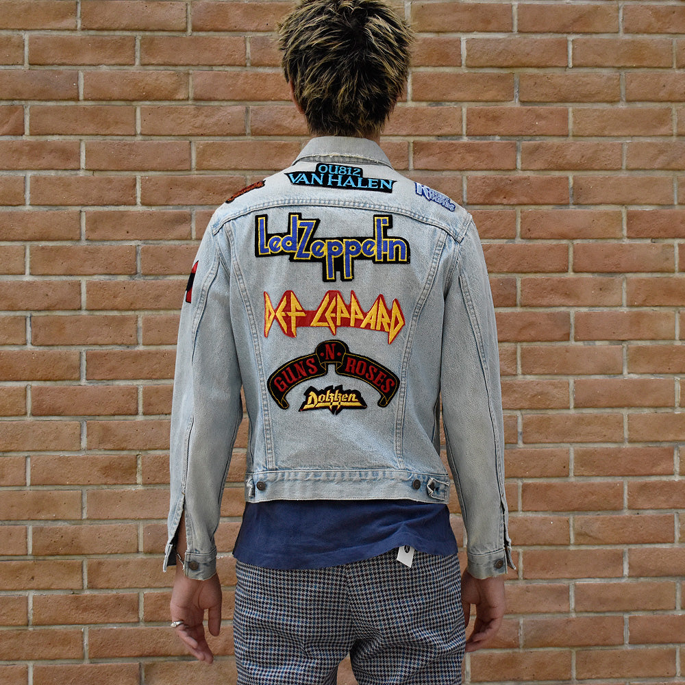 90's Levi's ワッペンカスタム! “ロック“ デニムジャケット USA製 250731H