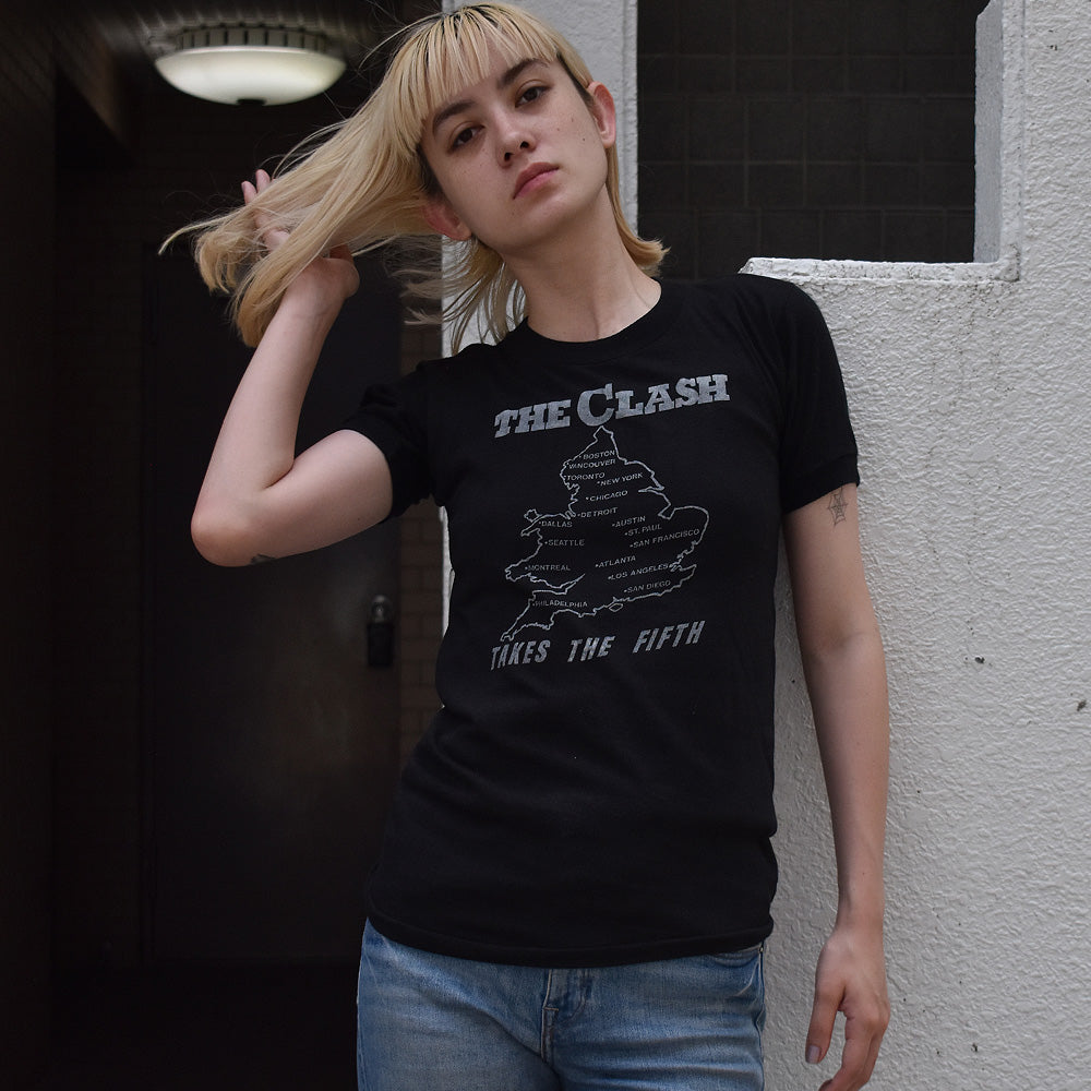 70's　The CLASH/ザ・クラッシュ　"TAKES THE FIFTH" Tour Tee　230709H