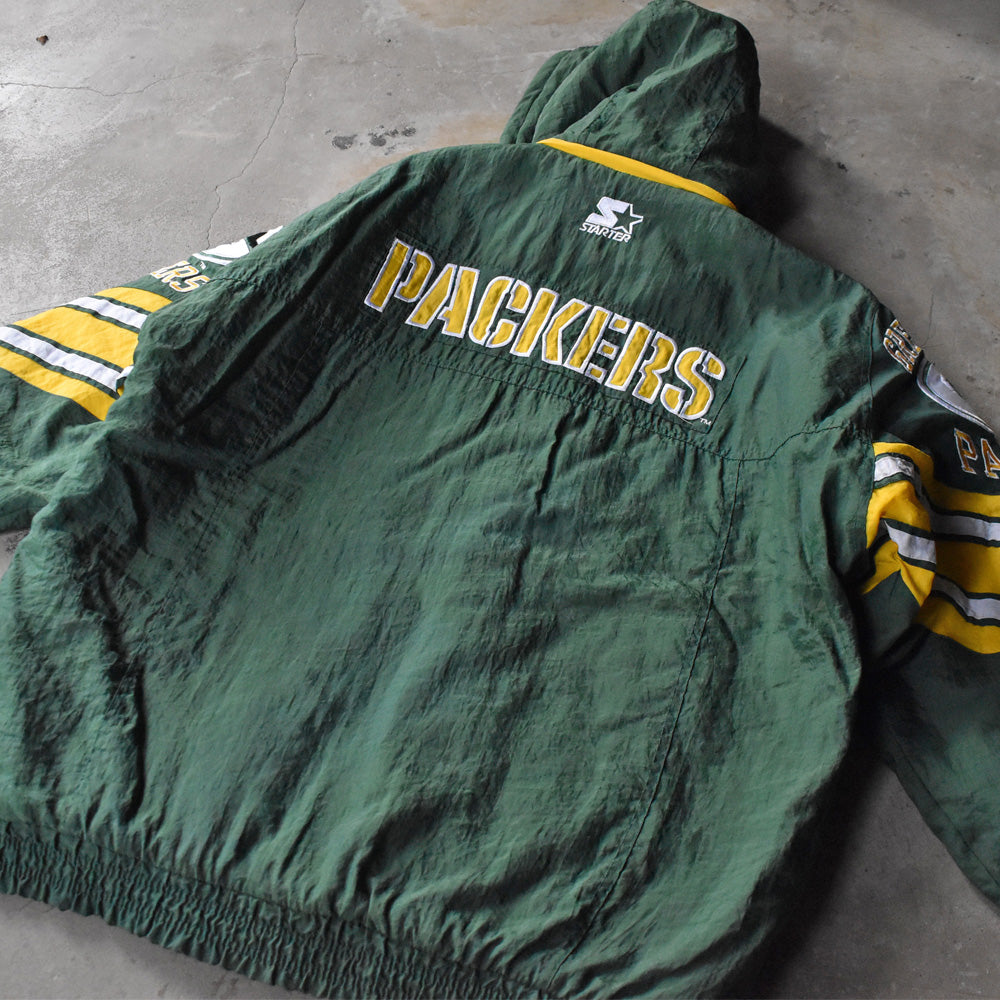 90-00s STARTER "NFL Green Bay Packers" 中綿入り ナイロンジャケット 231227