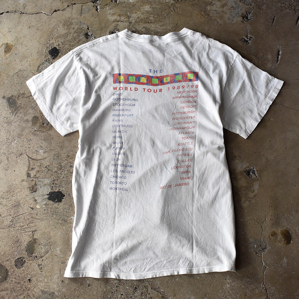 80's Paul McCartney “The Paul McCartney“ World Tour 1989/90 ロック Tシャツ 250901H