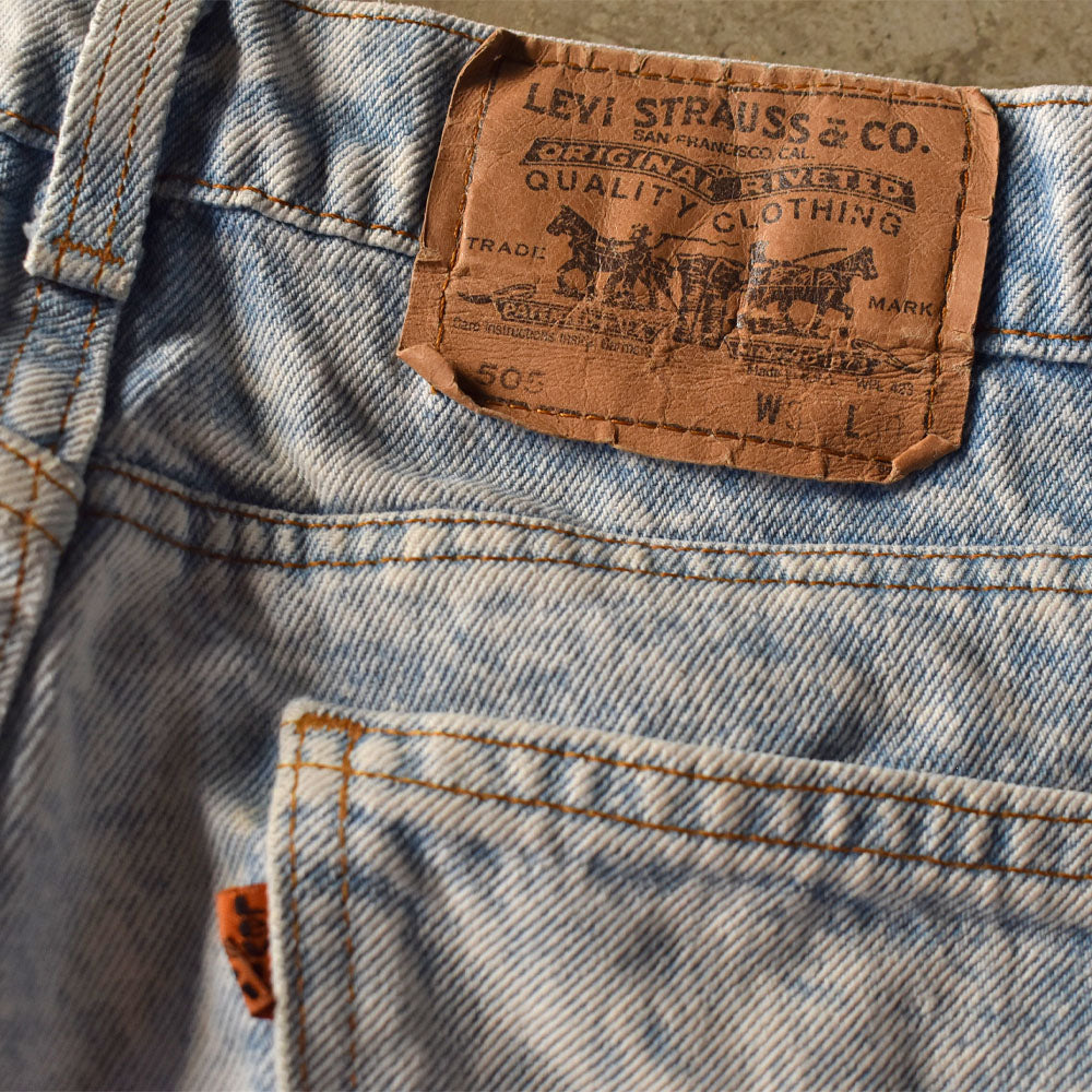 80’s Levi's オレンジタブ! ケミカルウォッシュ 505 デニムパンツ USA製 240514